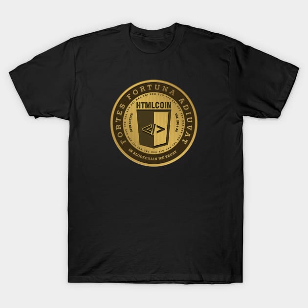 HTMLCOIN (HTML) Cryptocurrency T-Shirt by cryptogeek